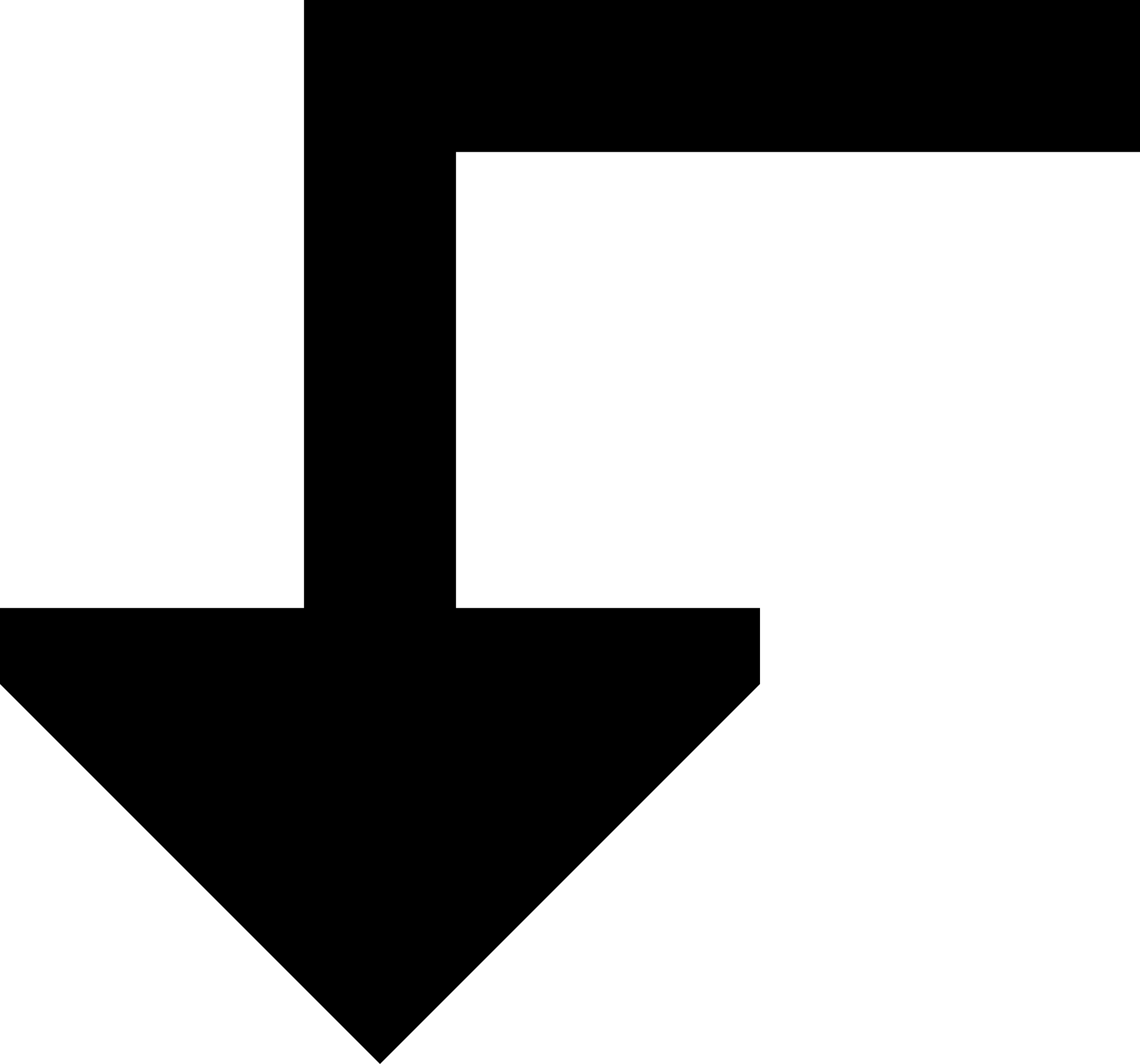 Arrow Turn Left Down Stencil Svg Vector Free Vectors